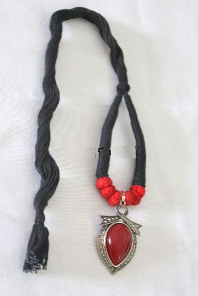 German Silver Rope Pendant Set 01