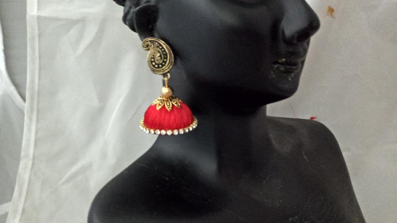 Silk Thread Jhumka 03