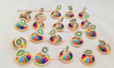 Silk Thread Jhumka 12