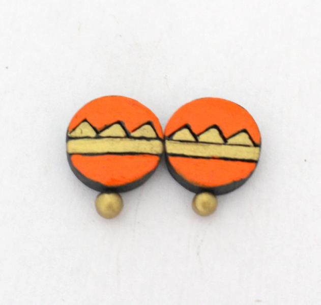 Terracotta Stud Earring 02