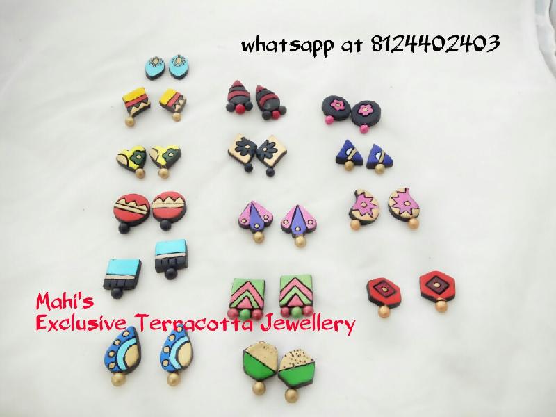 Terracotta Stud Earring 04