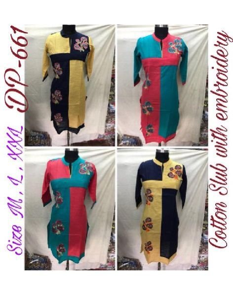 Ladies Kurti in Cotton Slub