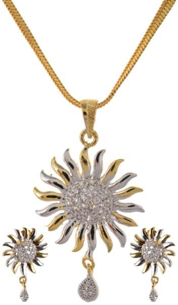 American Diamond Pendant Set (wjp24)