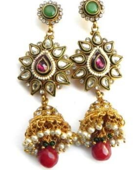 Kundan Earrings (wje6119)