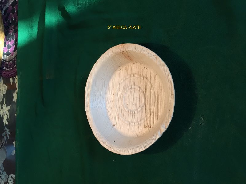 Round Areca Leaf Plate 03