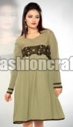 Light Olive Casual Wear Kurti