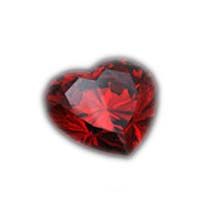 Heart Shape Red Garnet Gemstone