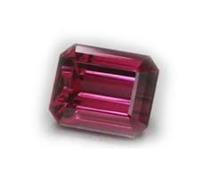 Octagon Rhodolite Garnet Gemstone