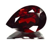 Pears Red Garnet Gemstone