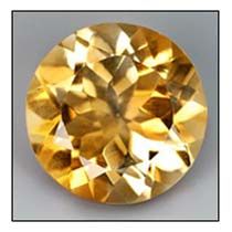 Round Citrine Gemstone