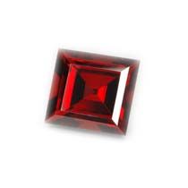 Square Red Garnet Gemstone