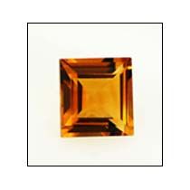 Square Citrine Gemstone