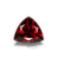 Trillion Red Garnet Gemstone