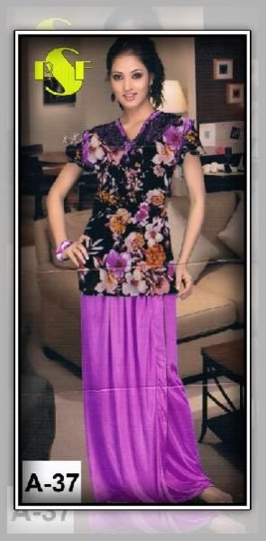 Silk Full Night Suit (A-36)