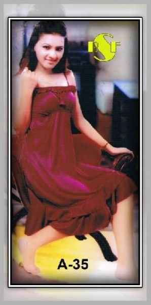 Silk Long Nighty (A-35)