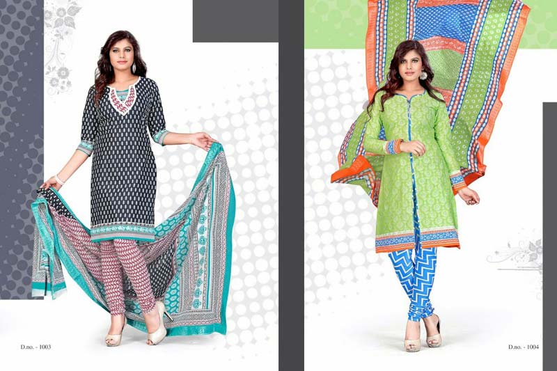 Ladies Cotton Churidar Suits 02
