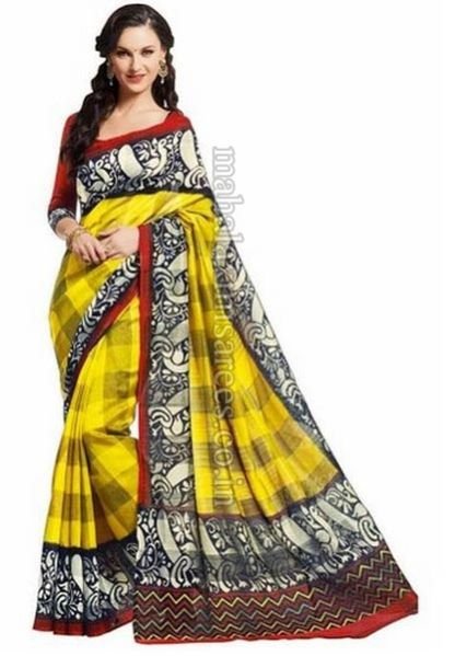 A - Vipul Silk Saree (11415 _Yellow) - 749
