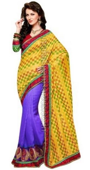 F - Dlines Self Design Fashion Jute, Banarasi Silk, Jacquard Sari - 1449