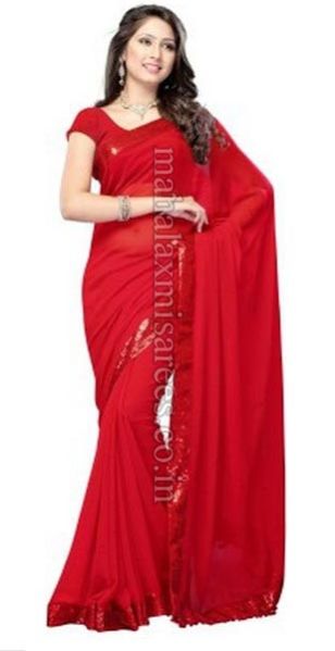F - Frontline Embriodered Bollywood Tissue Sari - 1260