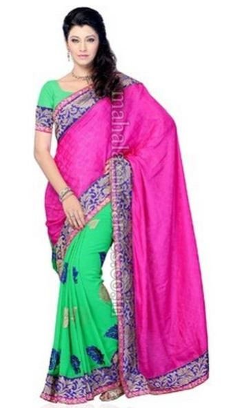 F - JT International Self Design Fashion Jacquard Sari - 1349