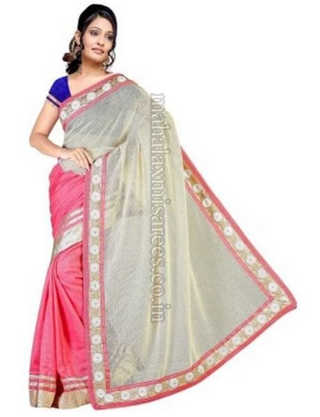 F - Supriya Fashion Embriodered Bollywood Jute Sari - 1169