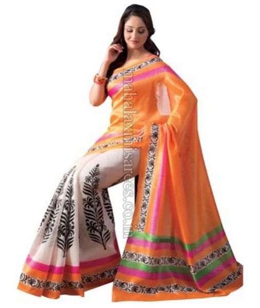 F - Supriya Fashion Printed Bhagalpuri Silk Sari - 514