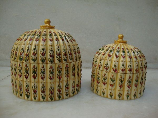 Bone Painted Jwellery Box