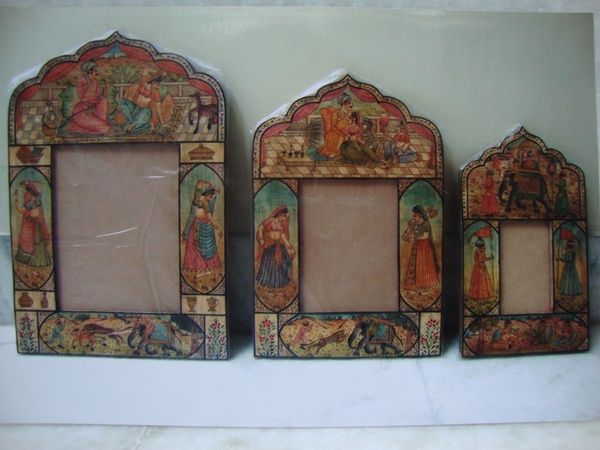 Bone Painted Photo Frame