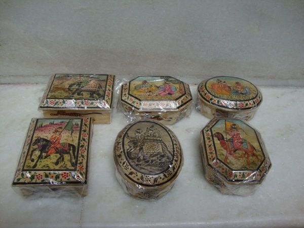 Bone Painted Small Box