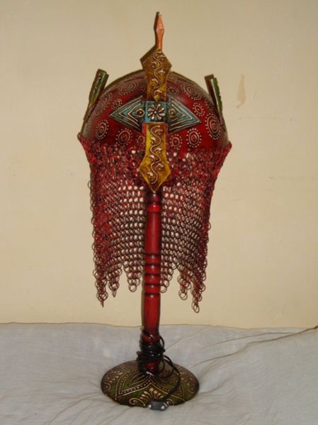 Iron Painted Lamp