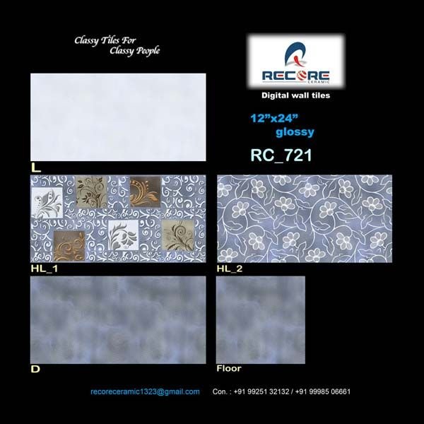 12x24 Glossy Series Kitchen Wall Tiles (721)