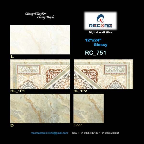 12x24 Glossy Series Kitchen Wall Tiles (751)