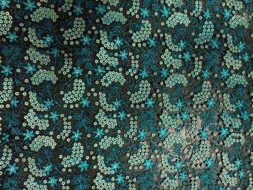 Embroidered Floral Fabric 02