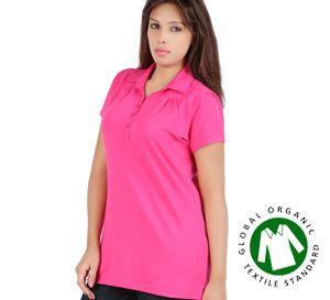 Ladies Organic Cotton Polo T-Shirts 03