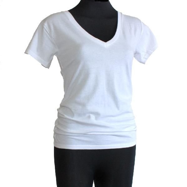 Ladies Organic Cotton V Neck T-Shirts 01