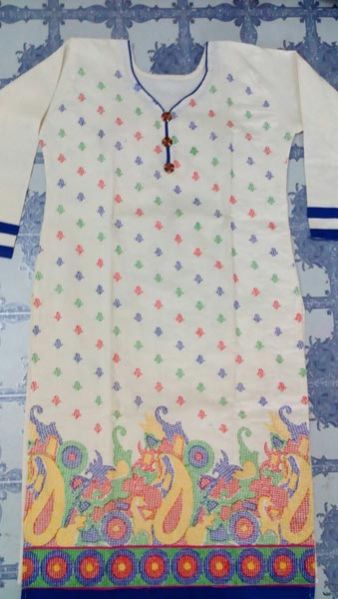 Ladies Plain Cotton Kurti 07