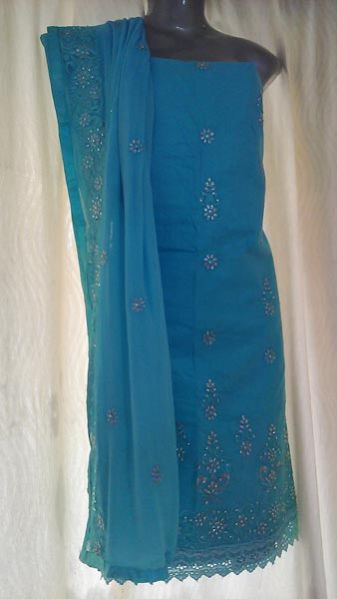 Silk cotton top with heavy embroidery 04