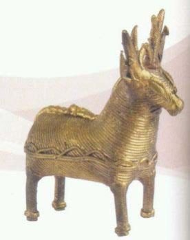 Dhokra Deer Statue