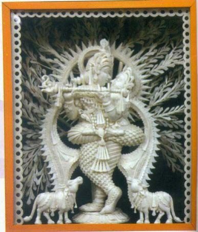 Sholapith Wall Radha Krishna