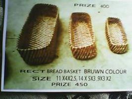 Cane Rect Brade Basket