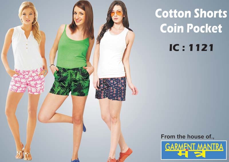 Cotton Shorts Coin Pocket IC  1121