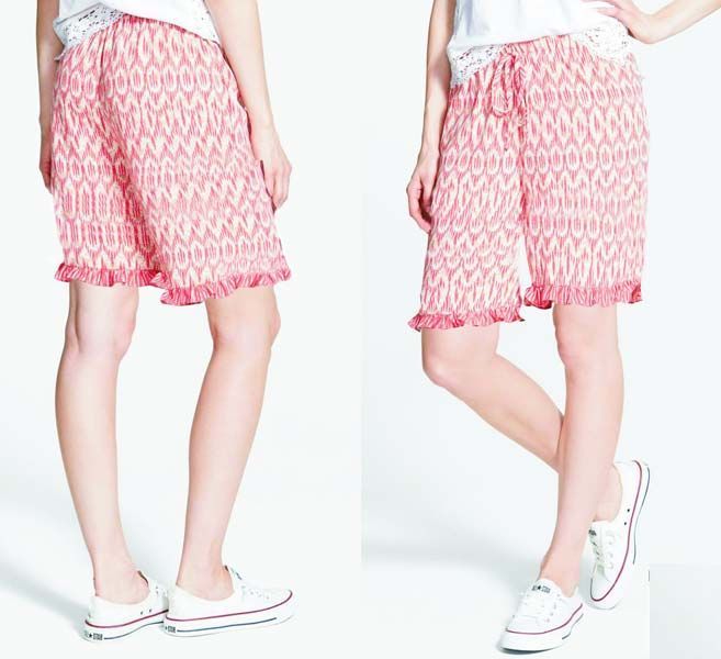 Printed Long Toffee Shorts IC 1126