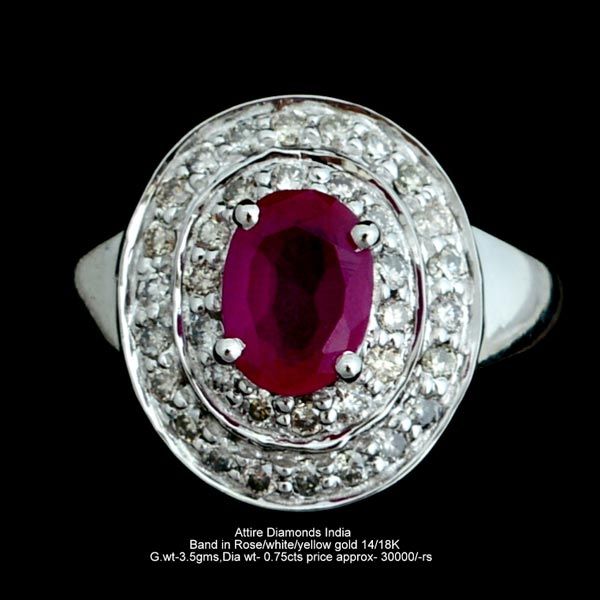 Ladies Colored Diamond Rings(ATLR-AR40)