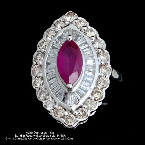 Ladies Colored Diamond Rings(ATLR-AR45)