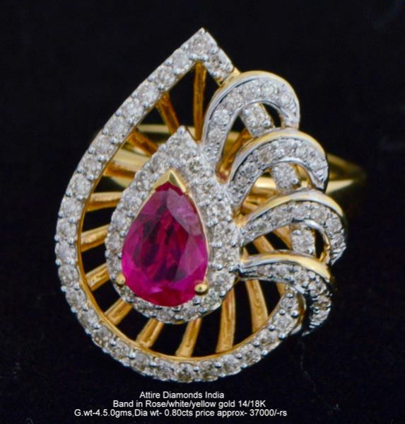 Ladies Designer Diamond Rings(ATLR-N164)