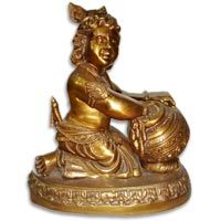 Brass Krishna Statue (AMT-274)