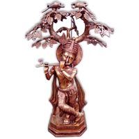 Brass Krishna Statue (AMT-284)