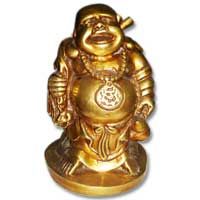 Brass Laughing Buddha Statue (AMT-314)