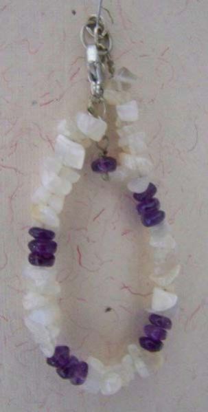 Bracelet Amethyst with Moonstone
