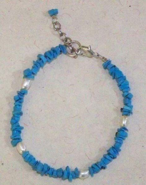 Bracelet Turquoise with Pearls